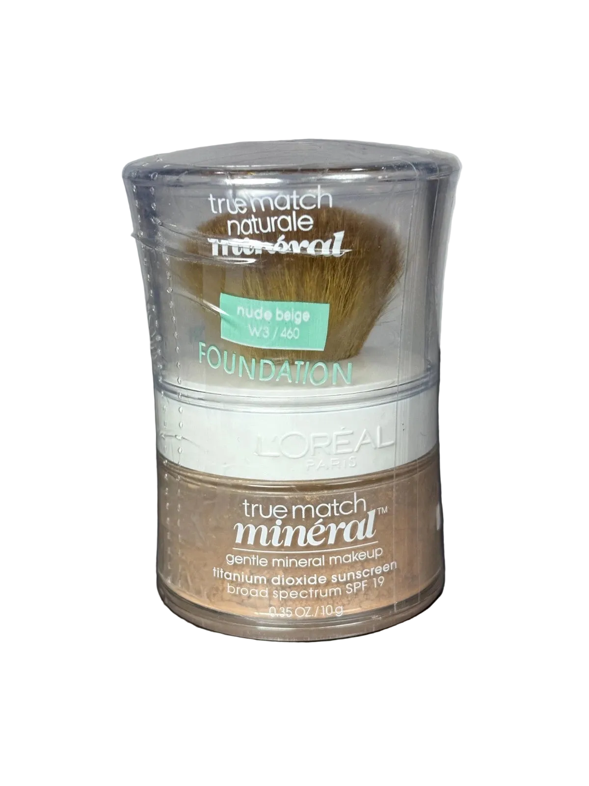 L'OREAL True Match Mineral Foundation Nude Beige W3 / 460 - 4 Pack